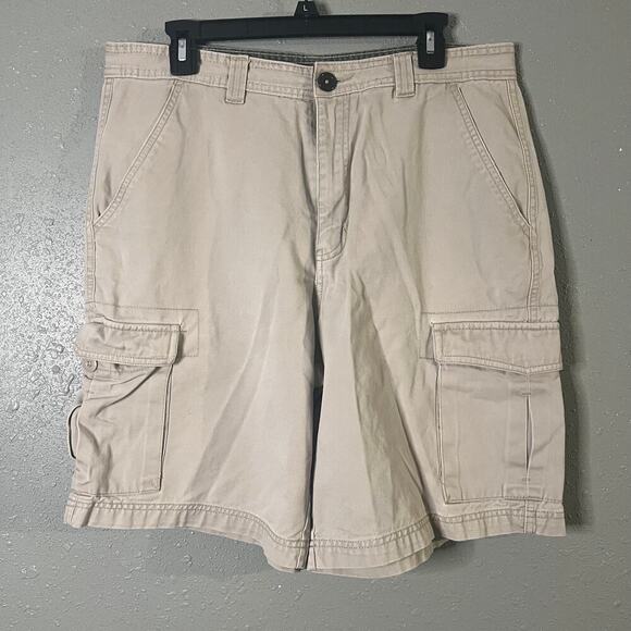 Faded Glory Originals since 1972 Men's sz 34 Cargo shorts light beige Vacation - Picture 1 of 7